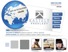 Tablet Screenshot of kastely.sk